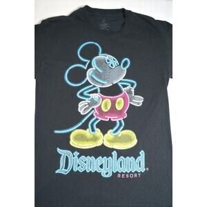 Vintage Disneyland Resort Neon Mickey Mouse Tee | Size M | Hanes Tag